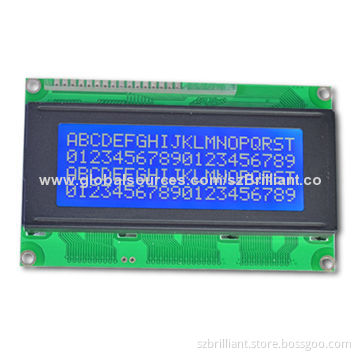 20 x 4 Character LCD Module with Zebra Connector Parallel/Serial Interface, STN Wide Temperature/COB